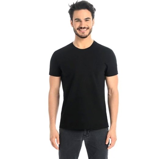 Czarny t-shirt męski bawełniany koszulka z krótkim rękawem Luca, Kolor czarny, Rozmiar 3XL, Teyli ze sklepu Intymna w kategorii T-shirty męskie - zdjęcie 152321216