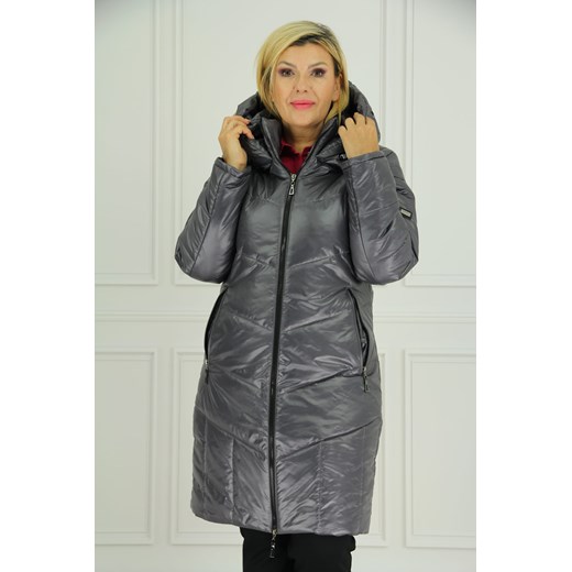 REWELACYJNA KURTKA DAMSKA CASUAL 40-52 - 50 - popiel Femimoda 50 okazja femimoda.p;