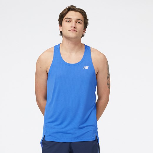 Koszulka męska New Balance MT23220MIB – niebieska ze sklepu New Balance Poland w kategorii T-shirty męskie - zdjęcie 152325678