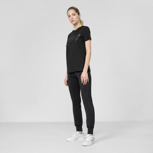 Damskie spodnie dresowe GUESS ALLIE SCUBA CUFF PANTS - czarne Guess XS promocja Sportstylestory.com