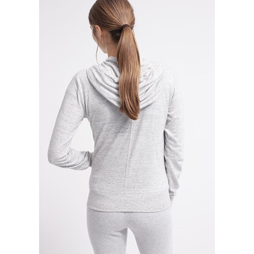 Nike Sportswear GYM VINTAGE Bluza rozpinana grey heather zalando bialy kaptur