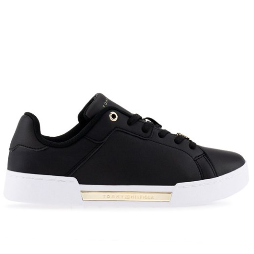 Buty Tommy Hilfiger Court Sneakers FW0FW07116-BDS - czarne ze sklepu streetstyle24.pl w kategorii Trampki damskie - zdjęcie 152375759