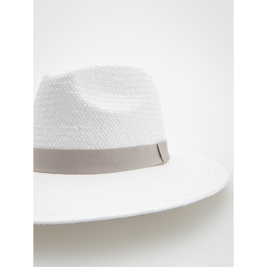 Reserved - Pleciony kapelusz - Kremowy Reserved M Reserved