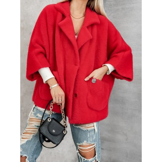 Sweter Lara Alpaka Cocomore Czerwony Lisa Mayo uniwesralny Lisa Mayo
