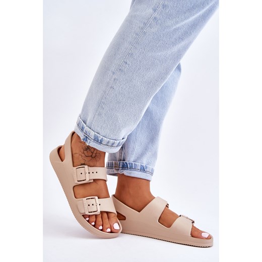 BIG STAR SHOES Damskie Lekkie Sandały Big Star LL274746 Beżowe beżowy 37 ButyModne.pl
