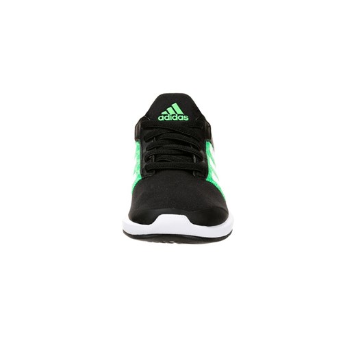 adidas Performance CFLEX Obuwie do biegania Amortyzacja core black/white/flash green zalando czarny guma
