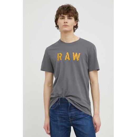 G-Star Raw t-shirt bawełniany 2-pack z nadrukiem ze sklepu ANSWEAR.com w kategorii T-shirty męskie - zdjęcie 152416427