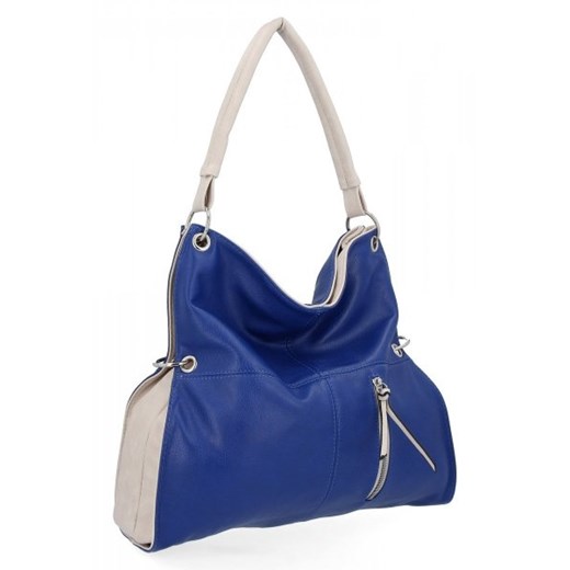 Duża Torebka Damska Shopper Bag firmy Hernan Kobaltowa (kolory) Hernan PaniTorbalska