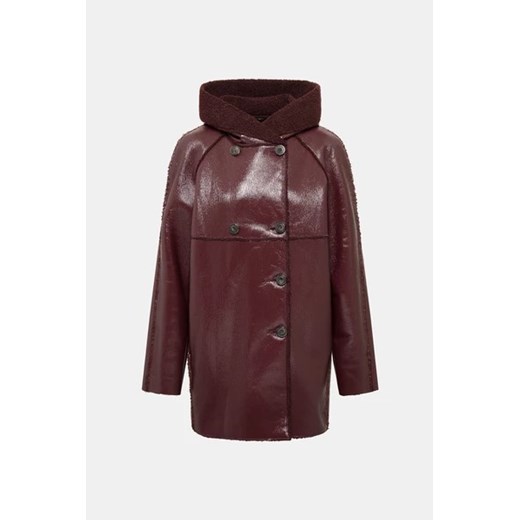 PINKO Płaszcz - Bordowy ciemny - Kobieta - 40 IT(S) Pinko 44 IT(L) wyprzedaż Halfprice
