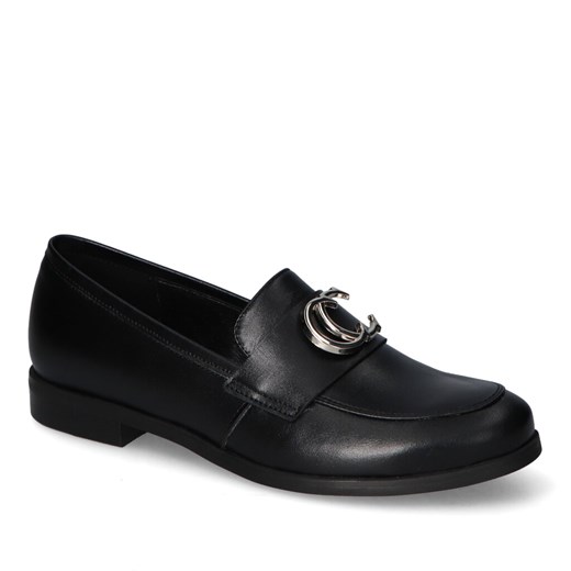 Mokasyny Karino 3849/138-P Czarne lico ze sklepu Arturo-obuwie w kategorii Mokasyny damskie - zdjęcie 152444165