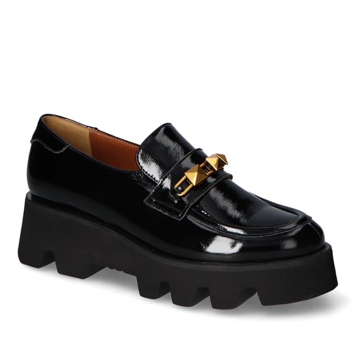 Mokasyny Karino 4601/090-P Czarne naplak ze sklepu Arturo-obuwie w kategorii Mokasyny damskie - zdjęcie 152444228