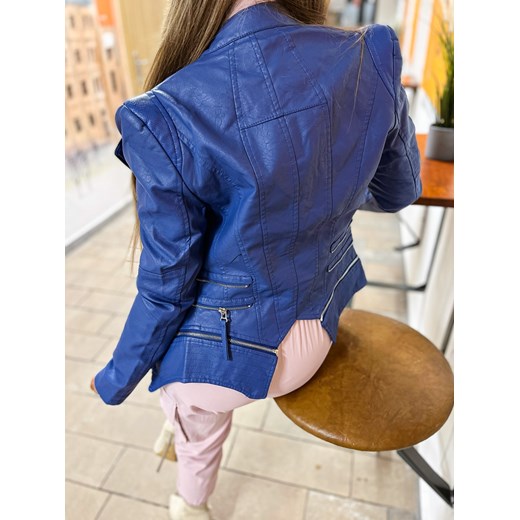 Ramoneska chabrowa z klapami P176 Noemi Kent-paris M/38 Charlotte Fashion