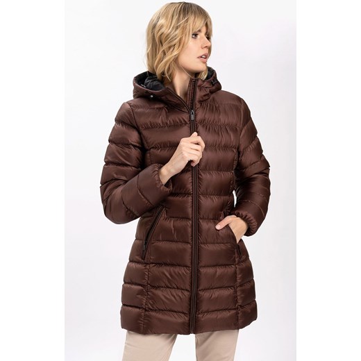 Pikowana kurtka damska w kolorze brązowym J-LEDA, Kolor brązowy, Rozmiar XS, Volcano XL Primodo