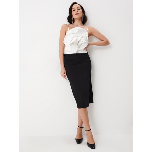 Mohito - Top z ozdobną różą - Biały Mohito 34 Mohito