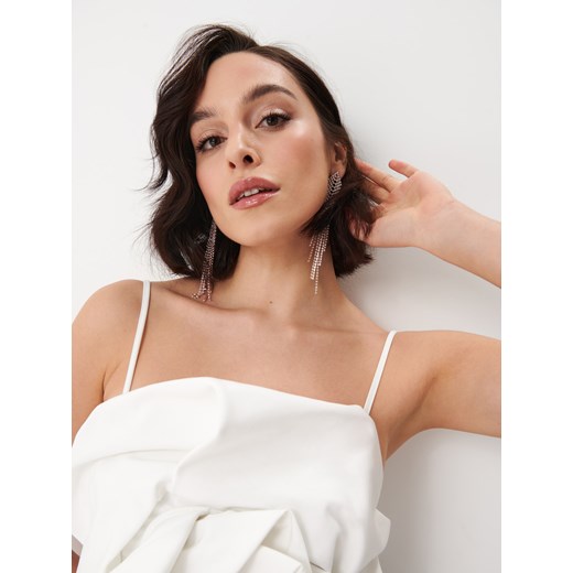 Mohito - Top z ozdobną różą - Biały Mohito 40 Mohito