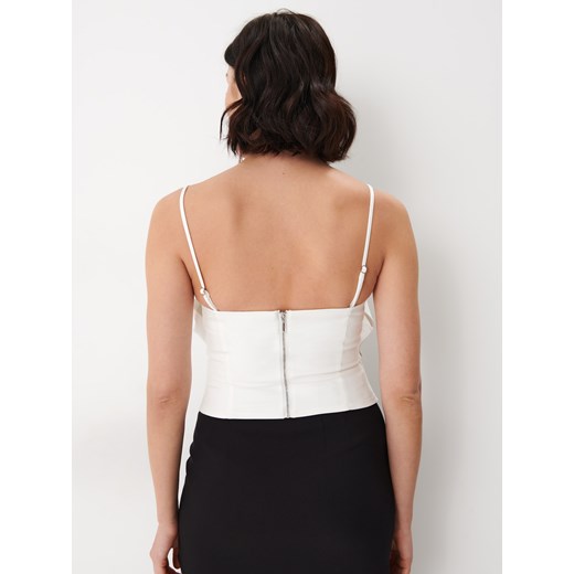 Mohito - Top z ozdobną różą - Biały Mohito 36 Mohito