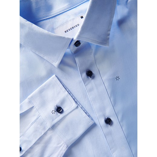 Reserved - Wzorzysta koszula slim fit - Niebieski Reserved XXL Reserved