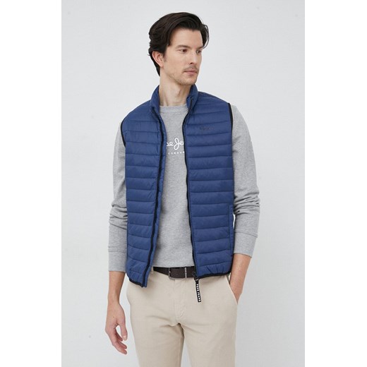 Pepe Jeans bezrękawnik Connel Gillet męski kolor granatowy przejściowy Pepe Jeans M ANSWEAR.com