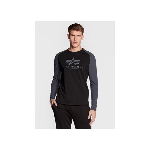 Alpha Industries Longsleeve Basic 176531 Czarny Regular Fit Alpha Industries L MODIVO