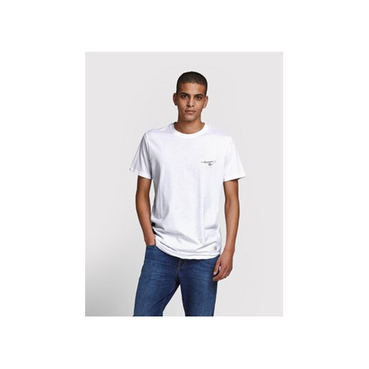 Jack&Jones PREMIUM T-Shirt Needle Logo 12214454 Biały Regular Fit Jack&jones Premium XL MODIVO