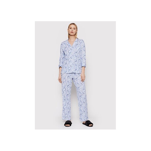 Lauren Ralph Lauren Piżama ILN92134 Niebieski Regular Fit XS MODIVO