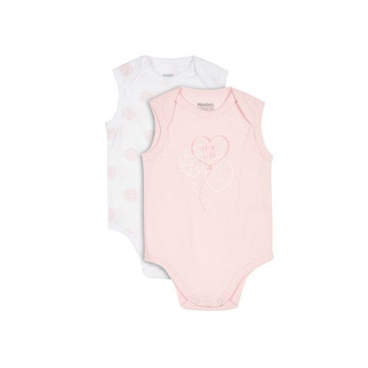 Primigi Komplet 2 par body dziecięcych Giromanica 45426711 Różowy Regular Fit Primigi 3M okazyjna cena MODIVO