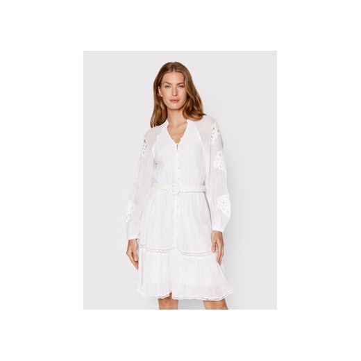 Guess Sukienka koszulowa Arita W2GK22 WE340 Biały Regular Fit Guess XXL wyprzedaż MODIVO
