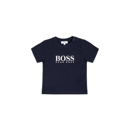 Boss T-Shirt J05P07 Granatowy Regular Fit 12M MODIVO