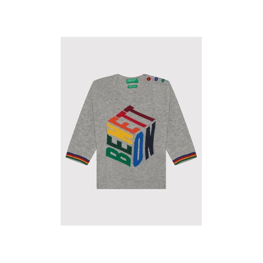 United Colors Of Benetton Sweter 1036Q1083 Szary Regular Fit United Colors Of Benetton 68 MODIVO okazyjna cena