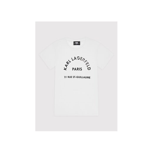 KARL LAGERFELD T-Shirt Z15351 S Biały Regular Fit Karl Lagerfeld 10Y okazyjna cena MODIVO