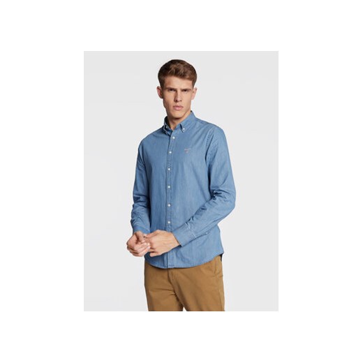 Gant Koszula jeansowa Indigo 3040522 Niebieski Slim Fit Gant M MODIVO