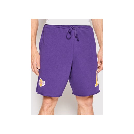 Mitchell & Ness Szorty sportowe SHORAJ19075 Fioletowy Regular Fit Mitchell & Ness XL MODIVO