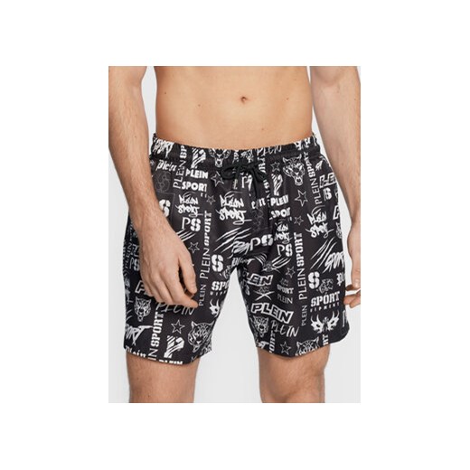 Plein Sport Szorty plażowe FABC MMT0345 PNY002N Czarny Regular Fit Plein Sport XXL MODIVO
