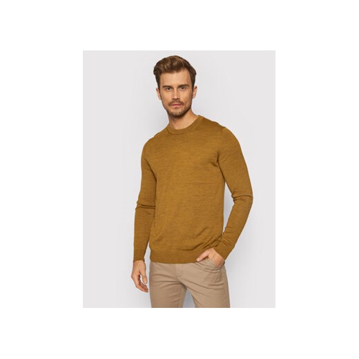 Selected Homme Sweter Town 16079772 Brązowy Regular Fit Selected Homme M MODIVO
