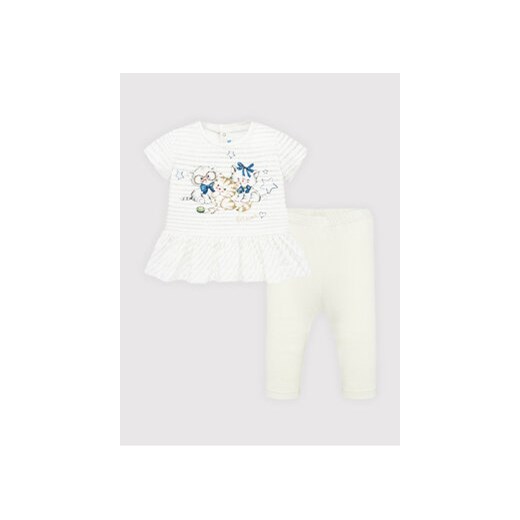 Mayoral Komplet t-shirt i legginsy 1704 Beżowy Regular Fit Mayoral 6 MODIVO