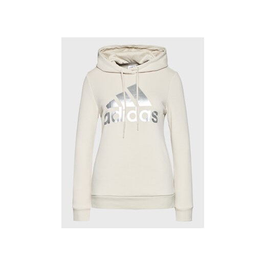 Bluza damska Adidas beżowa krótka 