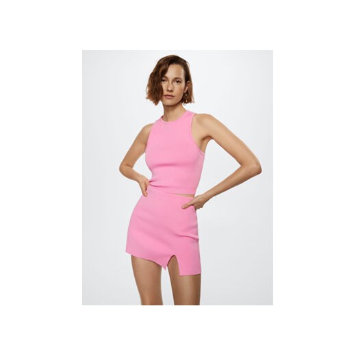 Mango Top Gimme 37051296 Różowy Slim Fit Mango L okazja MODIVO