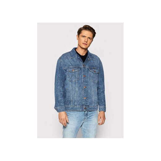 Wrangler Kurtka jeansowa Anti Fit W459SF667 Niebieski Regular Fit Wrangler M okazyjna cena MODIVO