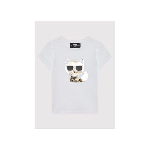KARL LAGERFELD T-Shirt Z15358 S Biały Regular Fit Karl Lagerfeld 6Y MODIVO okazyjna cena