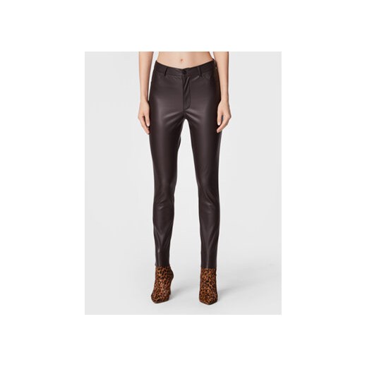 Marciano Guess Spodnie z imitacji skóry Nova 1BGB01 9645Z Brązowy Skinny Fit Marciano Guess 42 okazja MODIVO