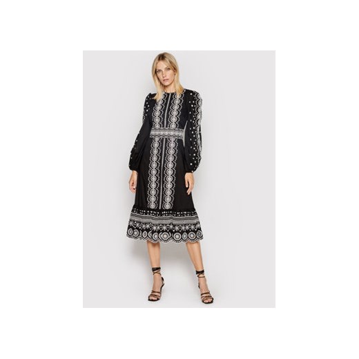 MICHAEL Michael Kors Sukienka codzienna Eyelet Scalloped MU180MNS98 Czarny Michael Michael Kors 2 MODIVO