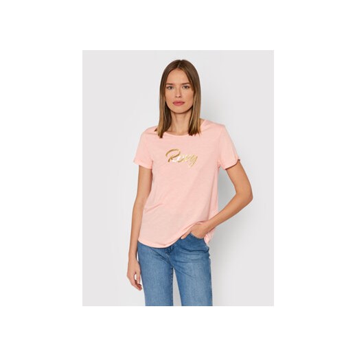 Roxy T-Shirt ERJZT05266 Różowy Regular Fit XS wyprzedaż MODIVO