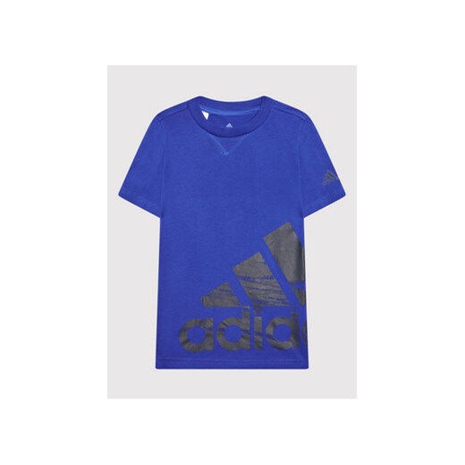 adidas T-Shirt Logo HF1823 Niebieski Regular Fit 11_12Y MODIVO
