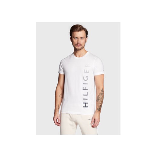 Tommy Hilfiger T-Shirt Vertical Gradient MW0MW29668 Biały Slim Fit Tommy Hilfiger S MODIVO
