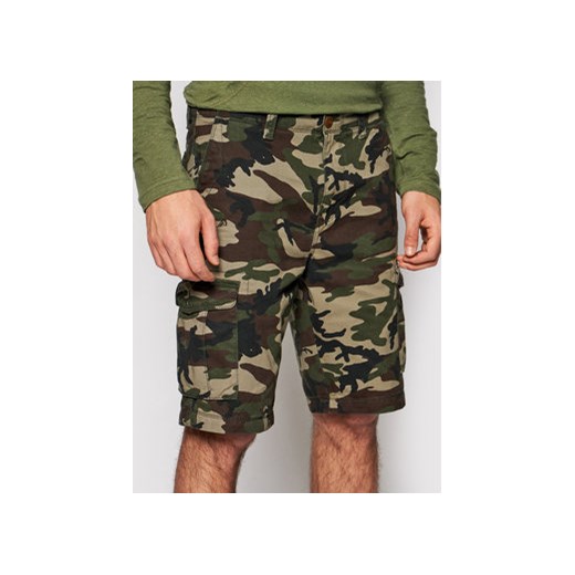 Quiksilver Szorty materiałowe Crucial Battle EQYWS03456 Zielony Tapered Fit Quiksilver 31 MODIVO