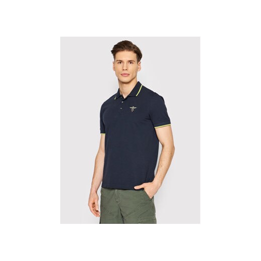 Aeronautica Militare Polo 221PO1604P82 Granatowy Regular Fit Aeronautica Militare S okazja MODIVO