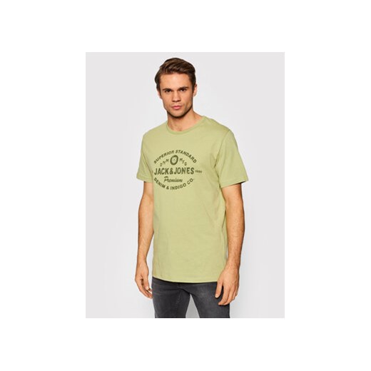 Jack&Jones PREMIUM T-Shirt Jackson 12202394 Zielony Regular Fit Jack&jones Premium XL MODIVO