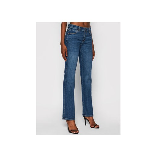 Guess Jeansy Curvy W1YA15 D4GV2 Niebieski Sexy Straight Fit Guess 25_32 wyprzedaż MODIVO