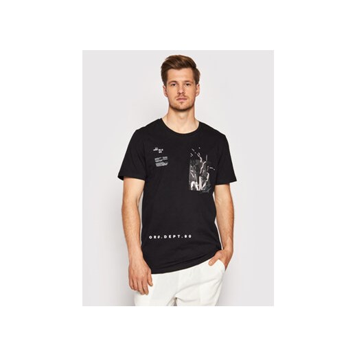 Jack&Jones T-Shirt Fedo 12189137 Czarny Oversize XL promocja MODIVO