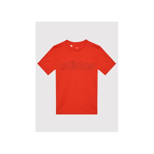 adidas T-Shirt Lin HD5971 Czerwony Regular Fit 8_9Y MODIVO